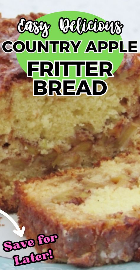 COUNTRY APPLE FRITTER BREAD Apple Fritter Loaf Recipe, Cake Mix Apple Fritter Bread, Cinnamon Apple Fritter Bread, Bread Machine Apple Fritter Bread, Country Apple Fritter Loaf, Easy Apple Fritter Bread, Recipe For Apple Bread, Apple Bread Cake Mix Recipe, Country Apple Fritter Bread Ina Garten