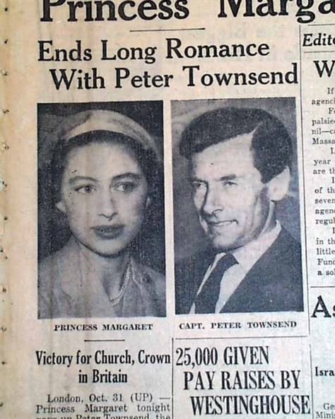 Princess Margaret Scandals | Princess Margaret does not marry Peter Townsend... - RareNewspapers ... Peter Townsend Princess Margaret, Princess Margaret Peter Townsend, Princess Margaret And Peter Townsend, Princess Margaret Scandal, Prinses Margaret, Princesa Margaret, Peter Townsend, Princesa Elizabeth, Margaret Rose