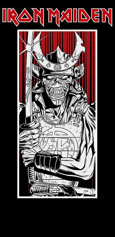 Heavy Metal Poster Art, Iron Maiden Phone Wallpaper, Iron Maiden Wallpapers Iphone, Heavy Metal Aesthetic Wallpaper, Eddie Iron Maiden Drawing, Metal Music Wallpapers, Metal Band Wallpaper, Metal Bands Wallpaper, Metal Band Posters