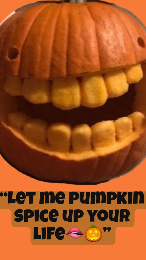 Pumpkin Rizz #pumpkin #fall #pickuplines #rizz #meme #fallpickupline Meme Pumpkin, Pickup Line, Pumpkin Fall, Pick Up Lines, Pumpkin Spice, Spice Things Up, Pumpkins