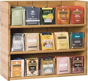 Tee Organisation, Acrylic Kitchen Cabinets, Bags Office, Tea Box Storage, Tea Bag Storage, Vanilla Tea, Tea Organization, Tea Bag Organizer, Tea Chest