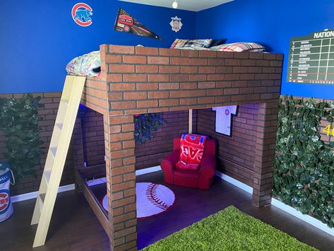 Baseball Loft Bed, Dugout Bed, Custom Loft, Graces Room, Minerals Crystals Stones, Baseball Room, Bbq Pizza, Best Online Clothing Stores, Superhero Room