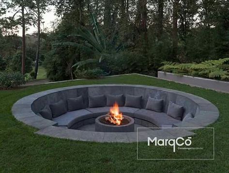 Sunken Fire Pits, Garden Fire Pit, Town House, Outdoor Fire, Backyards, Cape Town, Fire Pit, Landscape Design, Outdoor Living