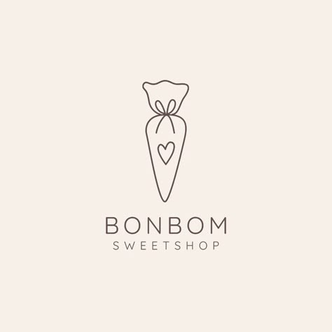 Sweets Logo, Bakery Logos, Pastry Logo, Baking Logo, Make Your Own Logo, Logo Design Inspiration Creative, Bakery Branding, Small Business Logo, Cake Logo