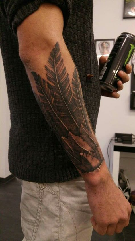 Wing Tattoos For Men, Tattoos Arm Mann, Eagle Feather Tattoos, Wing Tattoo Men, Wing Tattoos, Patriotic Tattoos, Native Tattoos, Wing Tattoo, Arm Sleeve Tattoos