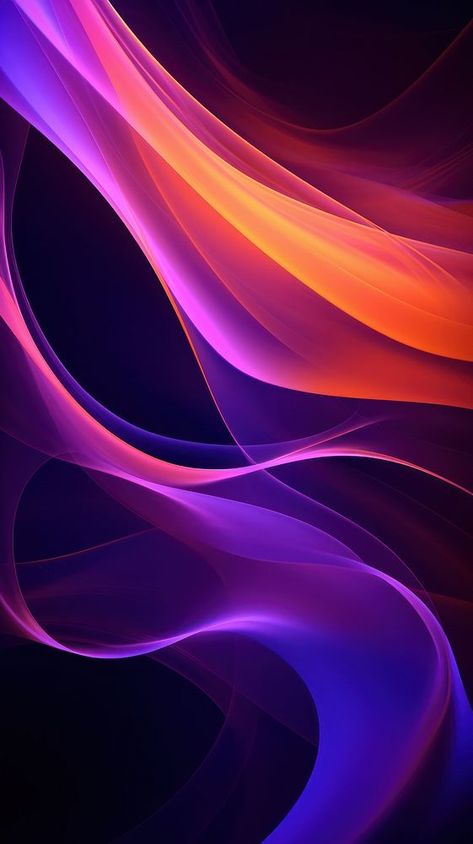 Purple and orange neon glowing twisted cosmic lines backgrounds abstract pattern.  | premium image by rawpixel.com / Techi Neon Backgrounds Glow, Purple And Orange Background, Iphone Neon Wallpaper, Iphone Wallpaper Dark, Iphone Wallpaper Iphone, Futuristic Aesthetic, Neon Backgrounds, Orange Neon, Wallpaper Iphone Neon