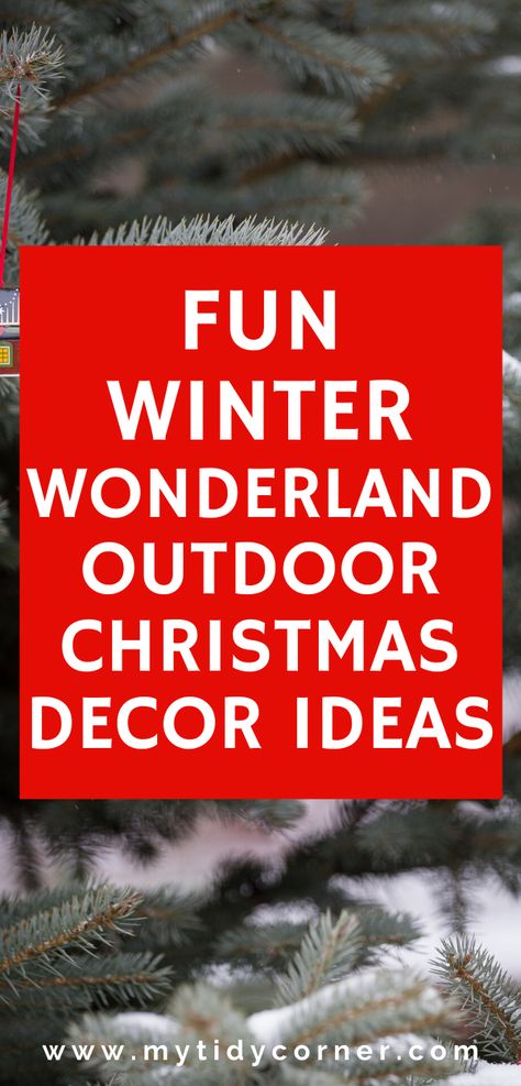 Fun winter wonderland outdoor Christmas decor ideas to help you create elegant Christmas yard decorations for the holiday. These are simple decoratiing tips anyone can do. #winterwonderland #christmas #outdoordecor #winter #winterdecor #christmasddecorideas #holidays #diydecor #decorideas #homedecor Animated Christmas Decorations, Snow Decorations, Gardening Crafts, Outdoor Christmas Decor Ideas, Winter Wonderland Decorations, Christmas Garden Decorations, Outdoor Christmas Decor, Snow Theme, Outdoor Christmas Tree