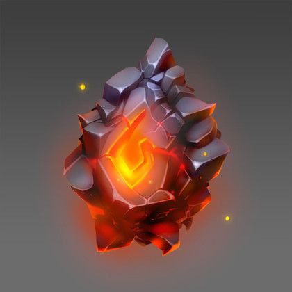 ArtStation - Elemental Stone of Fire, Jari Hirvikoski Stone Illustration, Fantasy Stone, Illustration Practice, Fire Crystal, Magic Crystals, Personal Illustration, Crystal Drawing, Fire Stone, Magic Stones