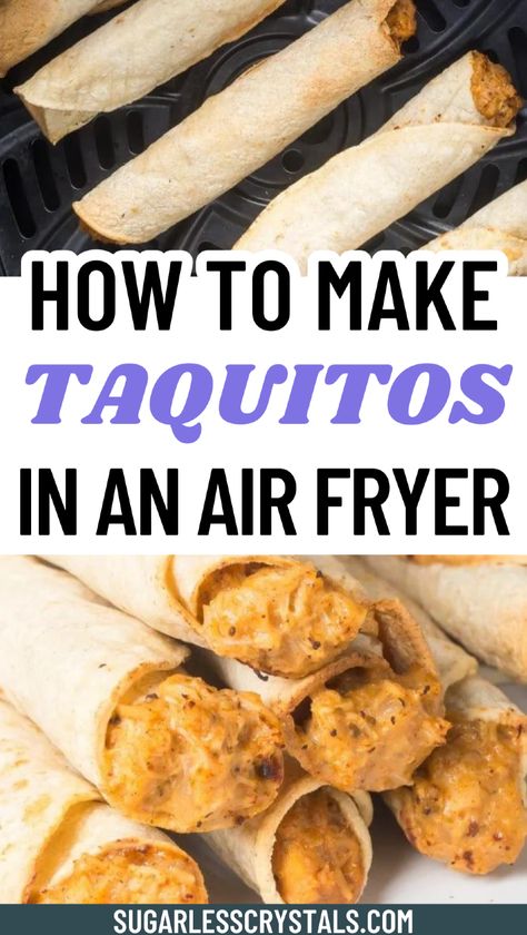 Discover the secret to making air fryer taquitos homemade that are crispy on the outside with a cheesy chicken filling inside. This easy recipe walks you through how to cook taquitos in an air fryer for a quick and satisfying meal. Use fresh corn tortillas for extra crunch or try air fryer chicken taquitos with flour tortillas for a softer bite! Taquitos With Flour Tortillas, Air Fryer Corn Tortillas, Homemade Taquitos Chicken, Taquitos Recipe Air Fryer, Air Fryer Chicken Taquitos, Air Fryer Taquitos, Family Lunch Recipes, Homemade Taquitos, Chicken Lunch Recipes