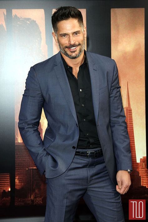 Joe Manganiello at the "Godzilla" Los Angeles Premiere - Tom + Lorenzo Stylish Mens Haircuts, Avan Jogia, Ryan Guzman, Taylor Kitsch, Travis Fimmel, Karl Urban, Joe Manganiello, Stylish Men Casual, Swag Men