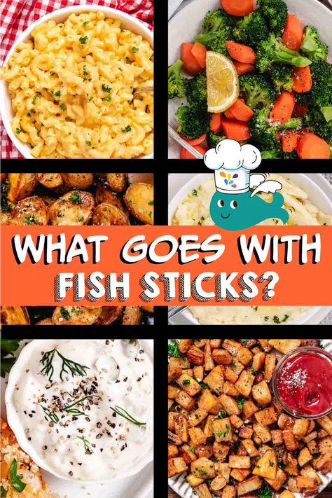 fish sticks and healthy sides Meals With Fish Sticks, Fish Stick Meal Ideas, Sides For Fish Sticks, Fishstick Recipes, Fish Sticks Dinner Sides, Fish Stick Dinner Ideas, Fish Sticks Recipes, Sides For Fish, What To Serve With Fish