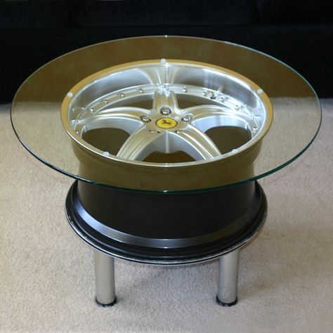 Car Parts Decor, Tire Furniture, Old Car Parts, Car Wheels Diy, Garage Furniture, Car Part Furniture, Automotive Furniture, Car Furniture, Wheel Decor