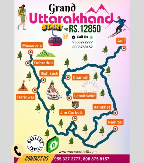 Amazing Uttarakhand Trip .... Uttarakhand Travel, Uttarakhand Tourism, Travel India Beautiful Places, Travel Destinations In India, India Travel Places, Spiti Valley, India Travel Guide, Travel Infographic, Holiday Travel Destinations