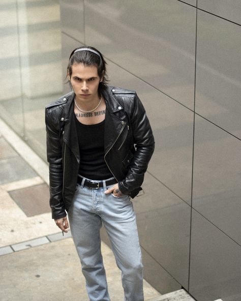 70s Rock Style Men, 70s Rockstar Aesthetic Men, Rockstar Men Outfit, Rockstar Bf Outfit, Rockstar Outfits Men, 80s Rockstar Fashion, Celine Photography, Rockstar Aesthetic Men, Rocker Outfit Men