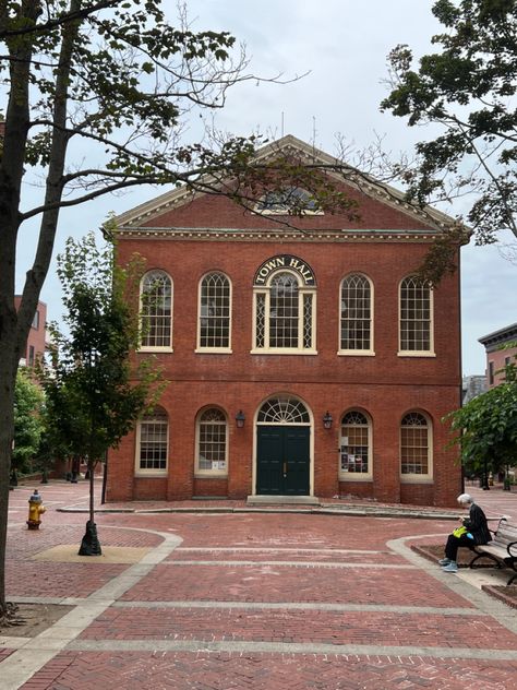 Town Hall in Salem, MA - one of the locations in the film Hocus Pocus Fall Town, Salem Ma, Fall Background, Town Hall, Halloween Cards, Hocus Pocus, Main Street, Indiana, Film