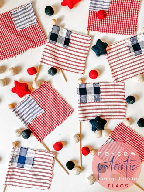 Patriotic Crafts Diy, Patriotic Flags, Handmade Flags, Fourth Of July Crafts, Patriotic Pillow, Patriotic Flowers, Flag Diy, Patriotic Diy, Patriotic Projects