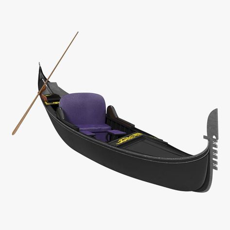 Gondola Boat, Visual Design Trends, Boat Model, 3ds Max Models, Real Model, Vehicle Design, Model Boats, Videos Design, Low Poly