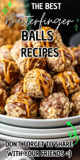 Easy Butterfinger Balls Recipe Butter Finger Balls, Butterfingers Balls, Butterfinger Balls Recipe Easy, Butterballs Cookies, Butterfinger Balls Recipe, Butterfinger Truffles Recipe, Home Made Butterfingers 3 Ingredients, Copycat Butterfinger Recipe, Butterfinger Balls