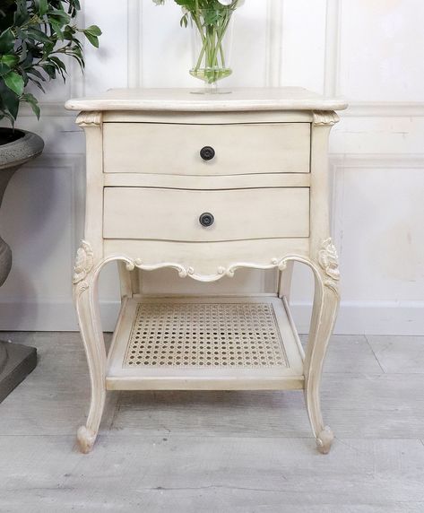 Ivory Bedside Table, French Style Headboards, French Style Bedside Tables, French Nightstand, Unusual Bedside Tables, French Style Bedroom Furniture, French Style Home, French Bedside Tables, French Furniture Bedroom