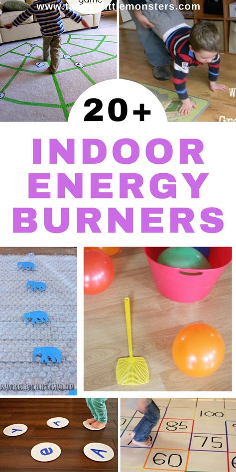 Easy Indoor Activities, Camping Jokes, Spring Break Kids, Rainy Day Activities For Kids, Energy Activities, Indoor Games For Kids, Gross Motor Activities, Genius Ideas, Activities For Children