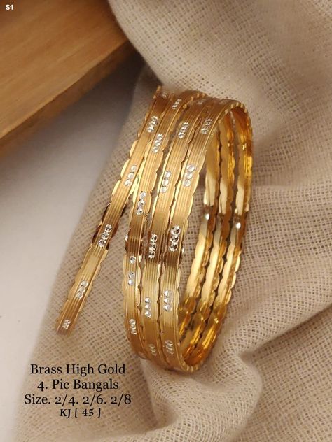 Gold bangle set