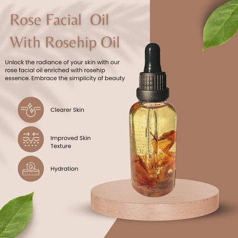 Indulge your skin in the delicate luxury of rose facial oil infused with the goodness of rose hip and tea tree oil. Let nature’s soothing embrace unveil your radiant glow. 🌹✨ #rosefacialoil #naturalskincare #skincare #faceoil #face #facecareroutine #blackownedbusiness #smallbusiness #fyp Oils For Scars, Rose Facial, Face Care Routine, Clearer Skin, Beauty Tips For Skin, Improve Skin Texture, Rosehip Oil, Beauty Spa, Tree Oil