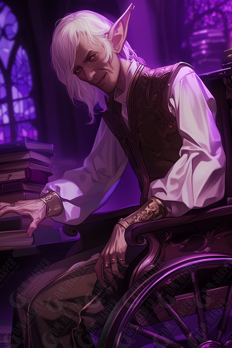 Faelion Moonblade, Astral Elf Bookseller, retired officer from Xaryxian Imperial Intelligence, The Astral Tactics Library, Rock of Bral, Spelljammer Elf Dnd Female, Astral Elf Dnd, Imperial Intelligence, Astral Elf, Dnd Races, Rpg Characters, Dnd Art, Fantasy Male, Dnd Characters