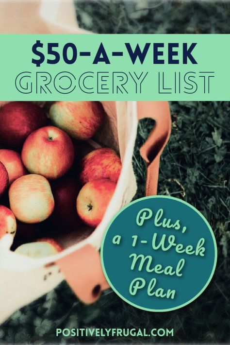 Think a $50 a week grocery budget is impossible? Think again. My $50 grocery list proves it is possible! $50 Grocery List, Cheapest Grocery List, $60 A Week Grocery Budget, $50 Weekly Grocery Budget, 50 Grocery Budget For 1, 50 Meal Plan Grocery Lists, 50 Grocery Budget, $50 Grocery List For A Week, 50 Dollar Grocery Budget