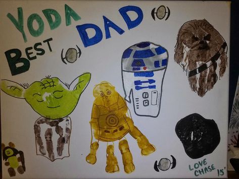 Waddler Activities, Wild Petunia, Yoda Best Dad, Fathers Gifts, Dad Crafts, Toddler Craft, Star Wars Crafts, Star Wars Character, Memory Crafts