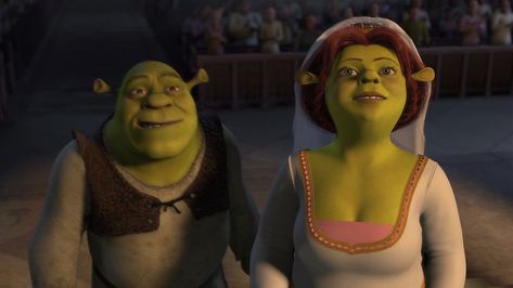 From Shrek (2001) Shrek 2001, Shrek And Fiona, Fiona Shrek, Lord Farquaad, Fairytale Creatures, Princess Fiona, Dreamworks Movies, Falling Kingdoms, Animation Screencaps