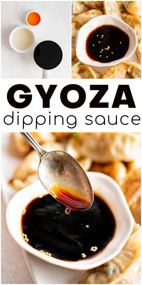 Dumpling Sauce Easy, Easy Gyoza Sauce, Dipping Sauce For Gyoza, Pot Sticker Dipping Sauce, Gyoza Dipping Sauce, Gyoza Sauce Recipe, Smash Gyoza Recipe, Gyoza Sauce, How To Cook Gyoza