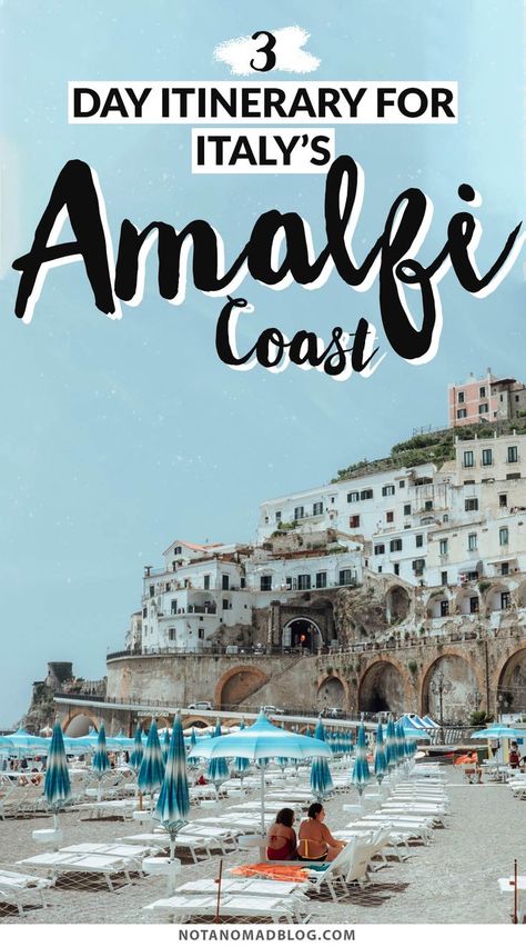 Amalfi Coast Itinerary 3 Days, Amalfi Coast Italy Itinerary, Amalfi Itinerary, Romantic Holiday Destinations, Almafi Coast Italy, Amalfi Coast Beaches, Amalfi Coast Travel Guide, Amalfi Coast Towns, Beach Holiday Destinations