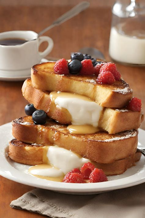 Ihop Stuffed French Toast Copycat, Ihop Stuffed French Toast Recipe, Ihop French Toast Recipe, Ihop French Toast, Stuffed French Toast Recipe, Luxurious Breakfast, Stuffed French Toast, French Toast Recipe, Business Idea