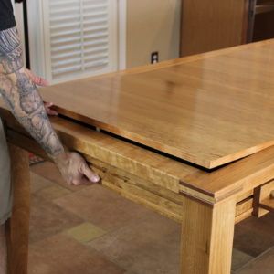 Puzzle Dining Room Table, Game Table Dining Table, Hidden Puzzle Table, Puzzle Dining Table, Table Leaf Storage Ideas, Puzzle Game Table, Gaming Dining Table, Board Game Dining Table, Puzzle Table Ideas