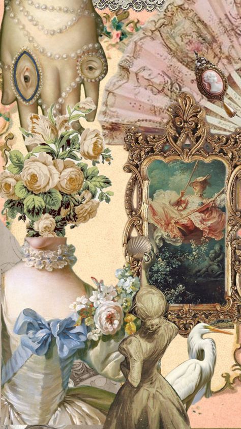 #rococo #rococoaesthetic #vintage #aesthetic #pink #beige Rokoko Aesthetic, Roccocore Aesthetic, Different Types Of Aesthetics, Rococo Aesthetic, Scene 2000s, Rococo Era, Types Of Aesthetics, Rococo Art, Time Periods