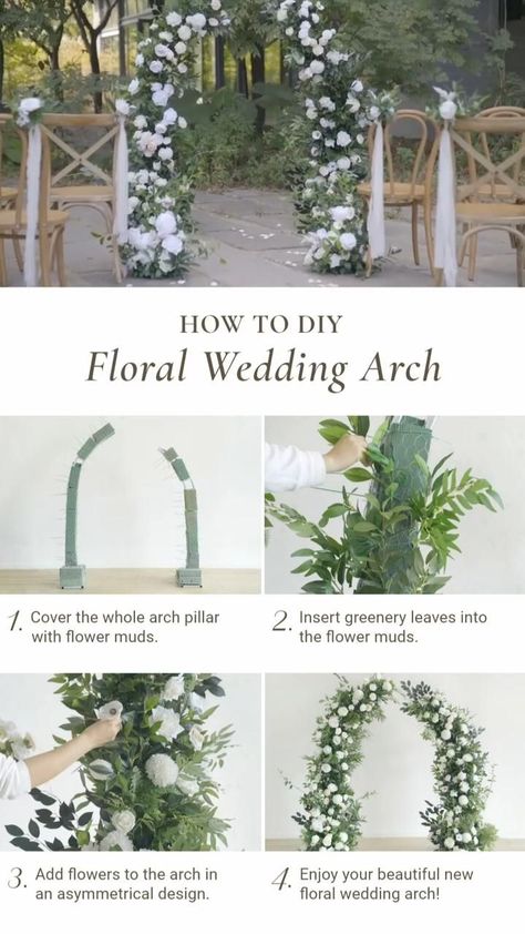 Lings Moment, Diy Floral Wedding, Floral Arch Wedding, Green Diy, Box Sets, בר מצווה, Flower Arrangements Diy, Outdoor Wedding Decorations, Future Wedding Plans