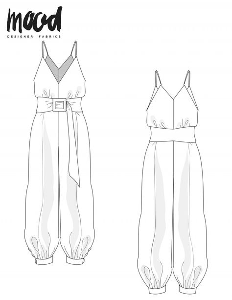 Spring Sewing Patterns, Fashion Design Inspiration, Mood Sewciety, Jumpsuit Pattern Sewing, Beginner Sewing Patterns, Free Sewing Patterns, Free Sewing Pattern, Mood Fabrics, Jumpsuit Pattern