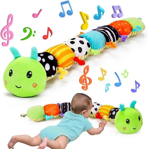 Adorable 5 In 1 Baby Toys: This is a wonderful toys for baby 0-6 months. We combine the music toy, plush toy, rattle toy and crinkle toy into this caterpillar toy. This cute infant toys 6-12 months developmental is an excellent baby partner. It’s very suitable for baby toys 3-6 months. Perfect infants 0-3 months. Great 8 month old development toys. Awesome 0-3 month toys developmental. Perfect 2 month old baby toys. 12 Month Toys, Caterpillar Toys, 2 Month Old Baby, Baby Learning Toys, Baby Mirror, Baby Musical Toys, Infant Toys, Sensory Learning, Baby Sensory Toys