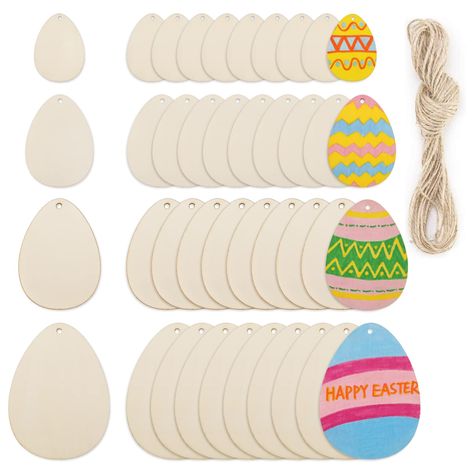 Easter Yard Art, Decoration Classroom, Classroom Diy, Wooden Slices, Diy Classroom, Wooden Cutouts, Shape Crafts, Wooden Shapes, Hemp Rope