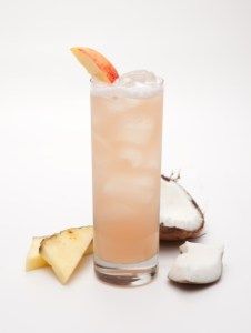 Reputable Drinks + Recipes from Taylor Swift's New Album Cocktails With Malibu Rum, Cocktail Coconut, Glass Garnish, Malibu Coconut, Island Breeze, Malibu Rum, Rum Cocktails, Peach Schnapps, Rum Drinks