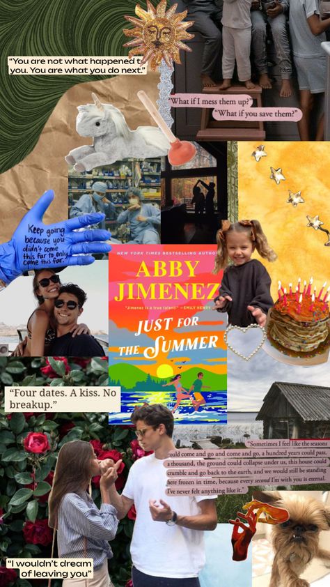 Just For The Summer by Abby Jimenez Abby Jimenez Just For The Summer, Abby Jimenez Just For Summer Aesthetic, Abby Jimenez Just For The Summer Quotes, Just For Summer Book Aesthetic, Justin And Emma Just For The Summer, Just For The Summer Emma And Justin, Summer Reads 2024, Just For The Summer, The Friend Zone Abby Jimenez