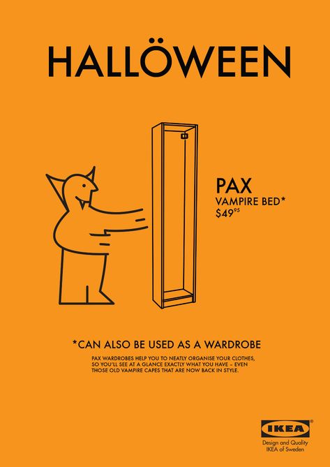 HALLÖWEEN Vampire Bed, Ikea Halloween, Vampire Cape, Bed Wardrobe, Ikea Design, Halloween Poster, Creative Labs, Flat Pack, Creative Work