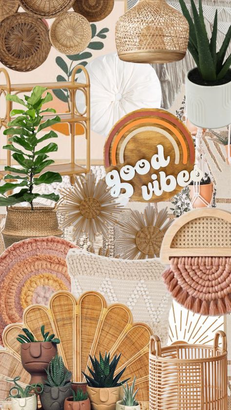 Boho Jungle Aesthetic, Beachy Boho Wallpaper, Boho Retro Aesthetic, Boho Beach Astethic, Boho Beach Wallpaper, Boho Esthetics, Bohemian Aesthetic Moodboard, Beach Boho Aesthetic, Boho Vibes Aesthetic