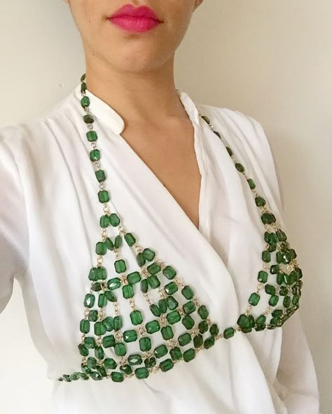 White Shirt, A Woman, Green, White