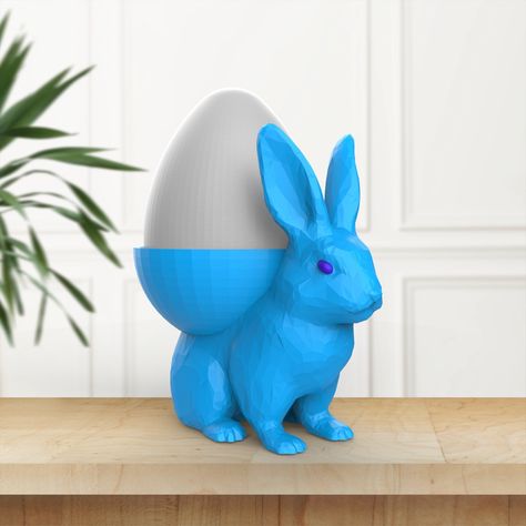 Bunny Egg Holder, Easter Egg Gifts, Easter Egg Basket, Bunny Egg, Easter Bunny Eggs, Adorable Bunny, Print 3d, Egg Holder, Cute Bunny