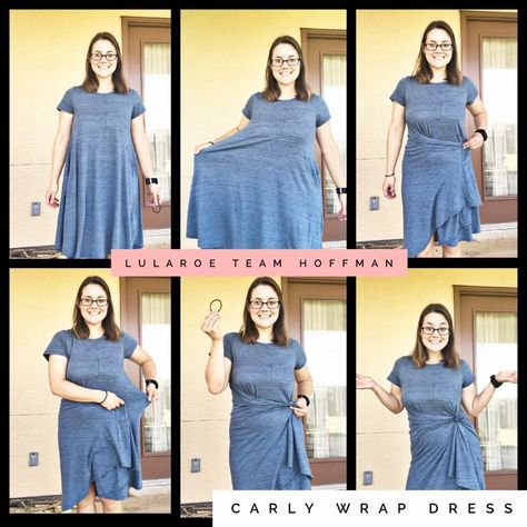 Lularoe Carly as a Wrap Dress! #LularoeTeamHoffman Wrap Dress And Sneakers Outfit, T Shirt Knot, Shirt Knot, Lula Roe, Skirt And Sneakers, Shirt Refashion, Diy Clothes Life Hacks, Lularoe Carly, Lularoe Styling