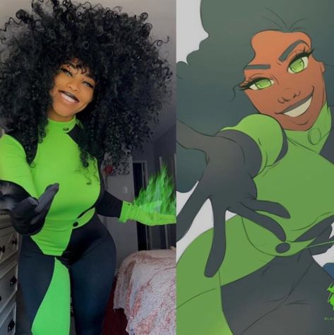 Shego Cosplay, Black Cosplayers, Black Cosplay, Pretty Halloween Costumes, Trendy Halloween Costumes, Halloween Costume Outfits, Fantasias Halloween, Trendy Halloween, Cosplay Characters