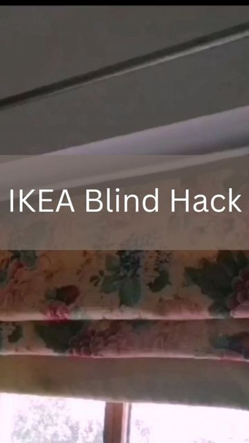 Aileen. Home DIY, Furniture Flips, Before After on Instagram: "**IKEA BLIND HACK **it worked!! 😂😂 Found this reel and thought my new friends might not have seen it... So here you go ladies. Carpet saga update in stories shortly!! Happy Friday. Aileen xx" Paint Blinds Diy, Ikea Fridans Blinds, Ikea Roller Blind Hack, Ikea Roman Blinds Hack, Ikea Blinds Hack, Ikea Ringblomma Hack, Ringblomma Ikea Hack, Kitchen Window Blinds Over Sink, Ikea Roman Blinds