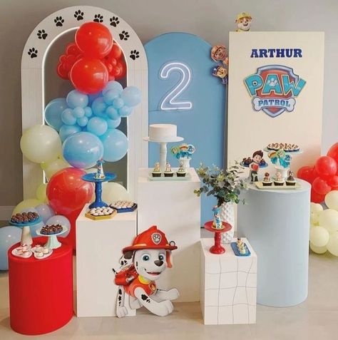 Marshall Paw Patrol Birthday, Paw Patrol Balloons, Paw Patrol Birthday Decorations, Paw Patrol Party Decorations, Paw Patrol Decorations, Paw Patrol Birthday Cake, Spiderman Gifts, Puppy Birthday Parties, Marshall Paw Patrol