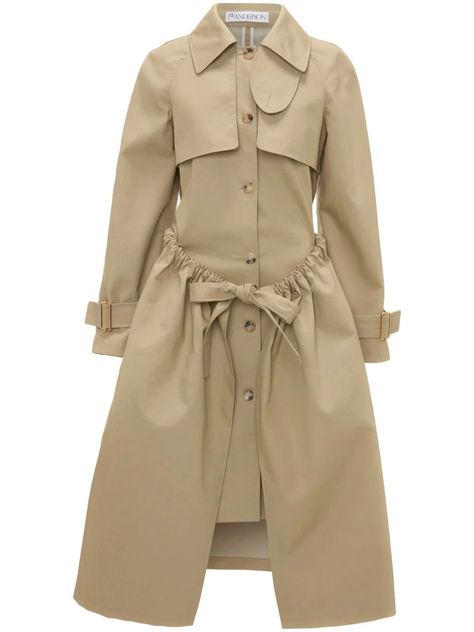 Fashionable Coat 🧥 Trench Dress, Yoko London, Organic Materials, Jw Anderson, Van Cleef Arpels, Lady Dior, Dolce & Gabbana, High Collar, Coat Dress